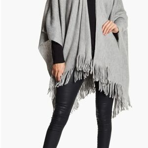Elegant Gray Fringe Sweater